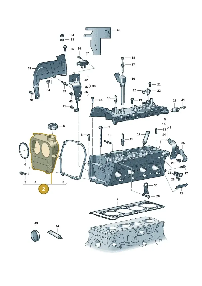 06Q103269D — Audi A3 Sportback (2019-2021) diagram 596103034, position 2