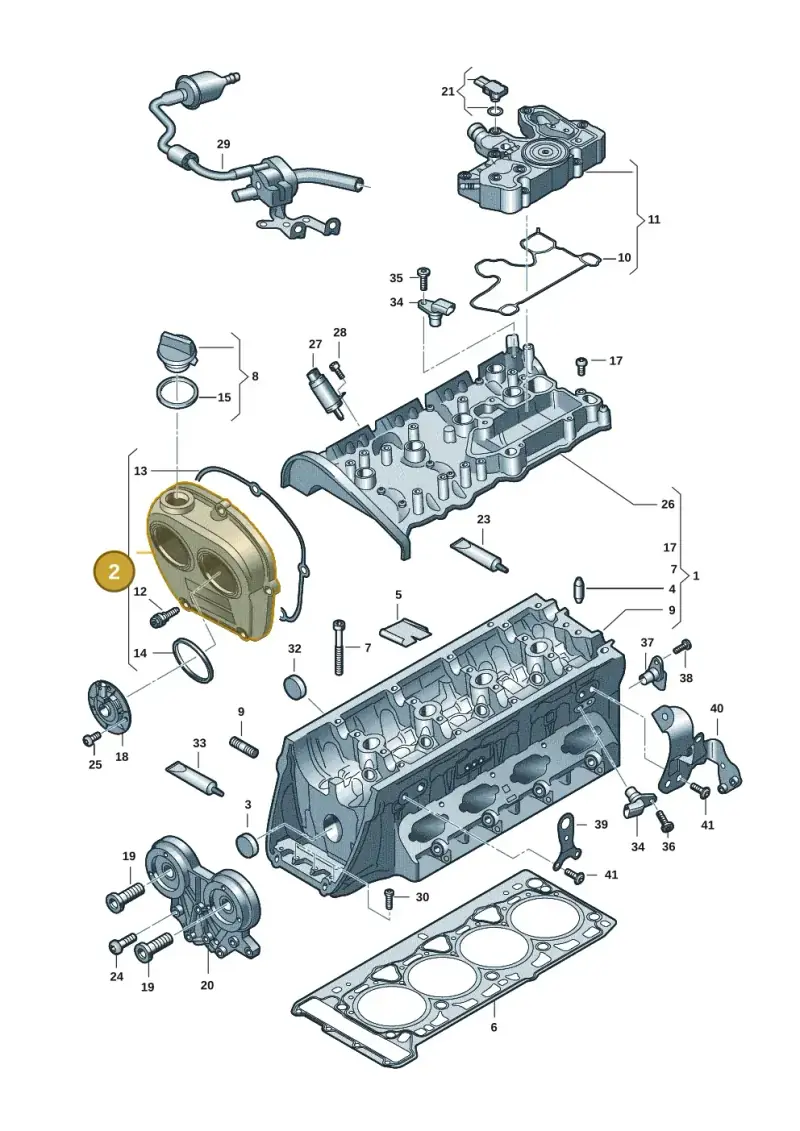 06Q103269D — Audi Q5 (2016-2020) diagram 849103032, position 2