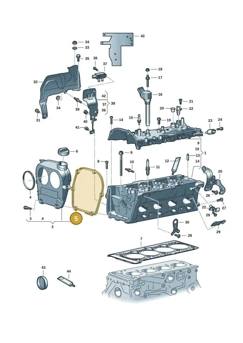 06Q103483A — Audi A3 Sportback (2019-2021) diagram 596103034, position 5