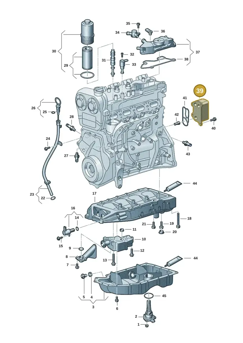 06Q117021H — Audi A3 Sportback (2019-2021) diagram 596103015, position 39