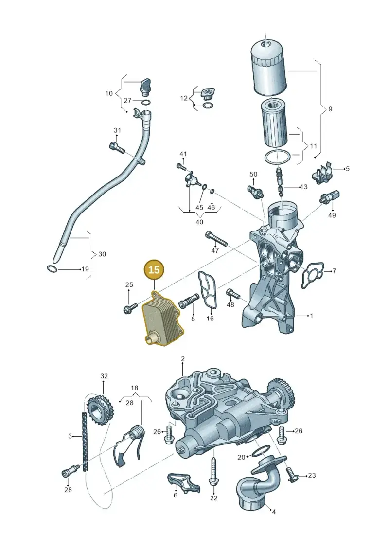 06Q117021H — Audi Q8 Quattro 3,0 (2018-) diagram 849115015, position 15
