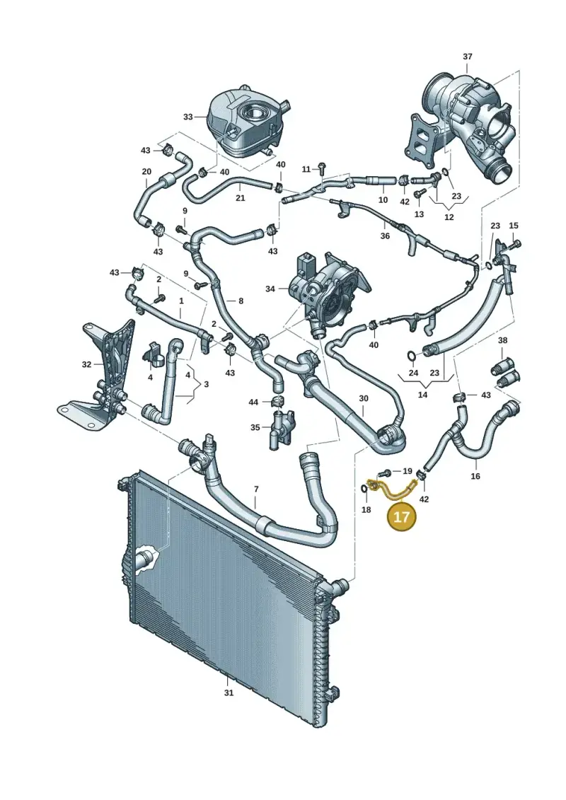 06Q121065C — Audi A3 Sportback (2019-2021) diagram 596121058, position 17