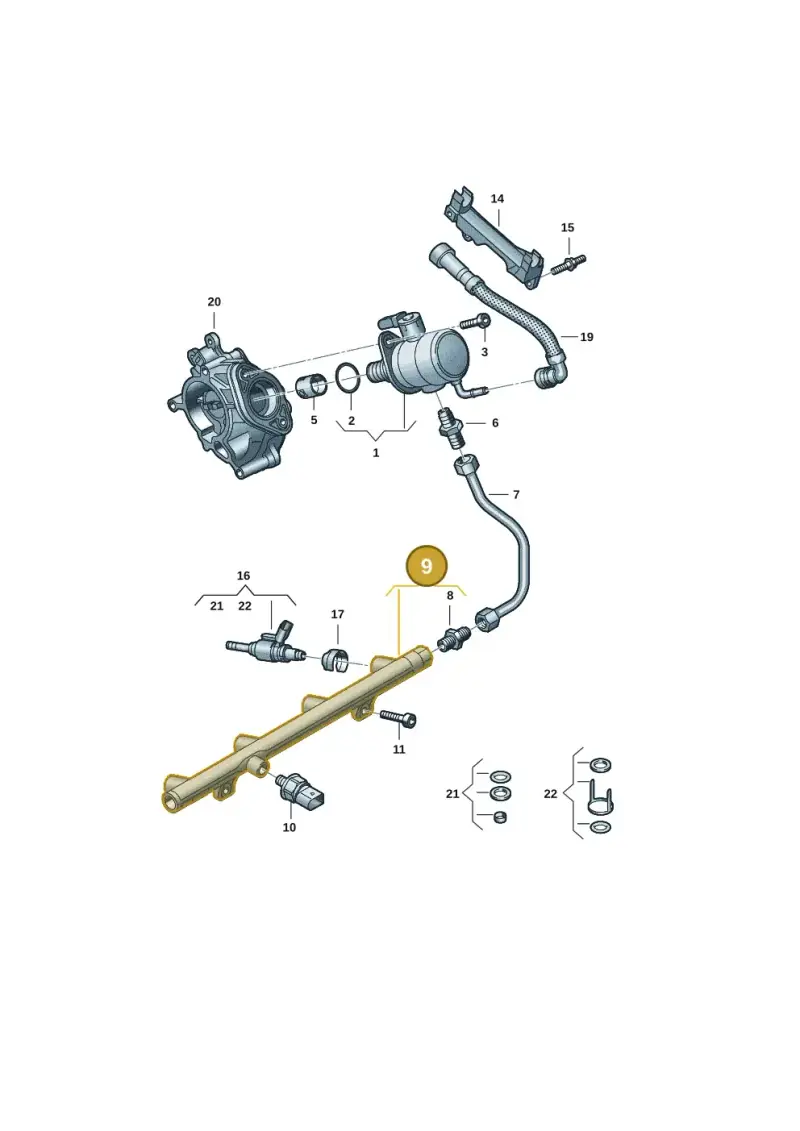 06Q133317B — Audi Q8 Quattro 3,0 (2018-) diagram 849133076, position 9