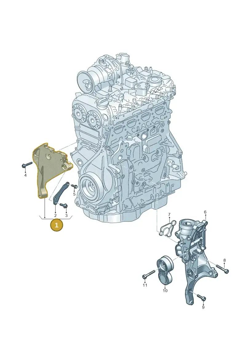 06Q199351C — Audi A3 Sportback (2019-2021) diagram 596903060, position 1