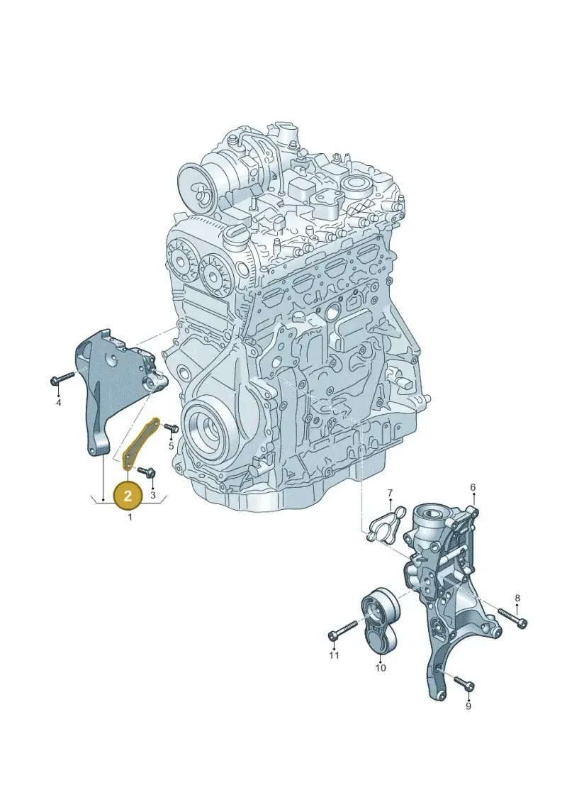 06Q199541A — Audi A3 Sportback (2019-2021) diagram 596903060, position 2