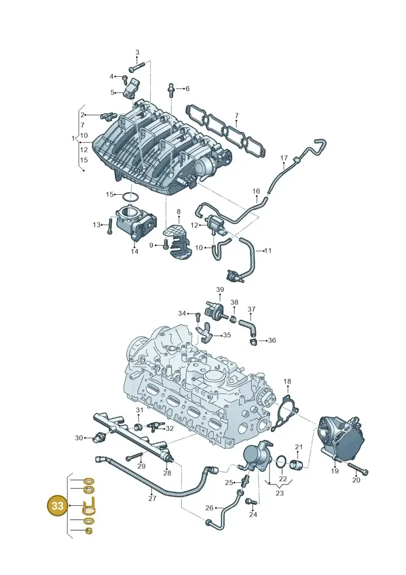 06Q906907 — Audi Q6 (2022-) diagram 596133602, position 33