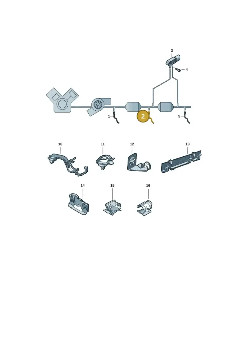06Q919519R — Audi A3 Sportback (2019-2021) diagram 596906003, position 2