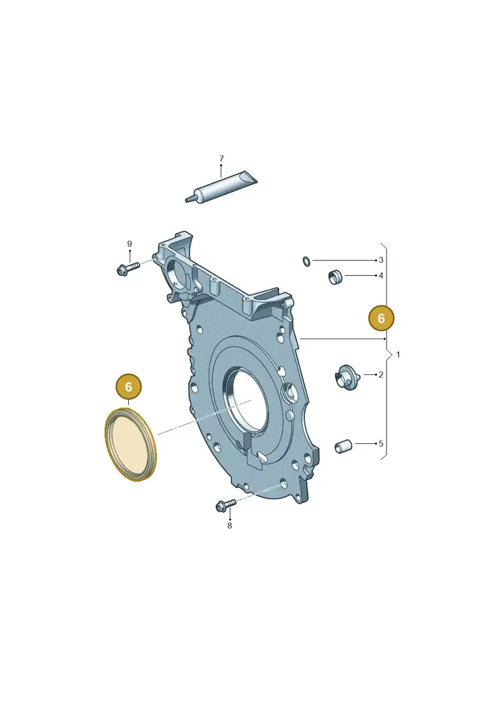 070103051A — Audi TTRS Plus Coupe (2009-2014) diagram 474109850, position 6