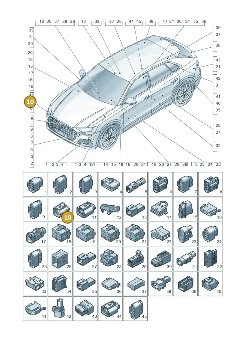 071973751 — Audi RS Q8 Quattro (2019-) diagram 429971820, position 10