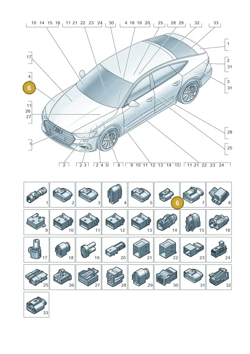 071973751 — Audi RS7 Sportback (2019-) diagram 435971820, position 6