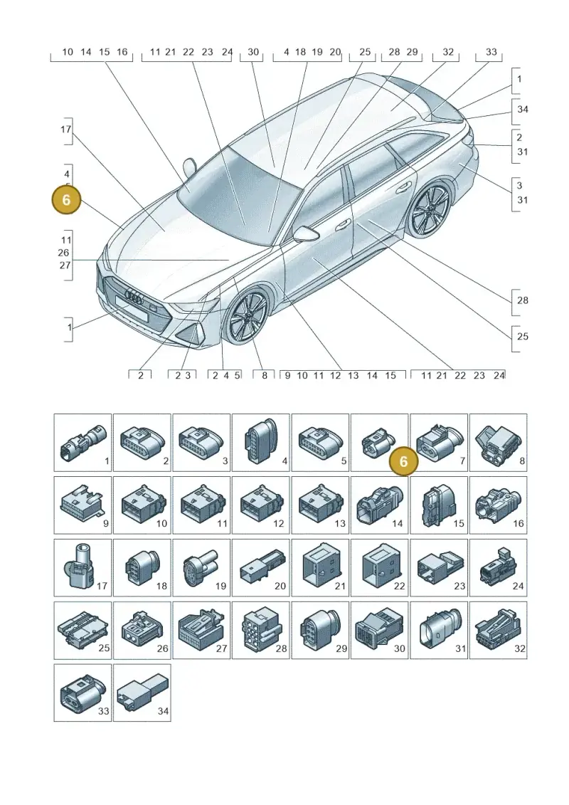 071973751 — Audi RS6 Avant (2019-) diagram 537971820, position 6