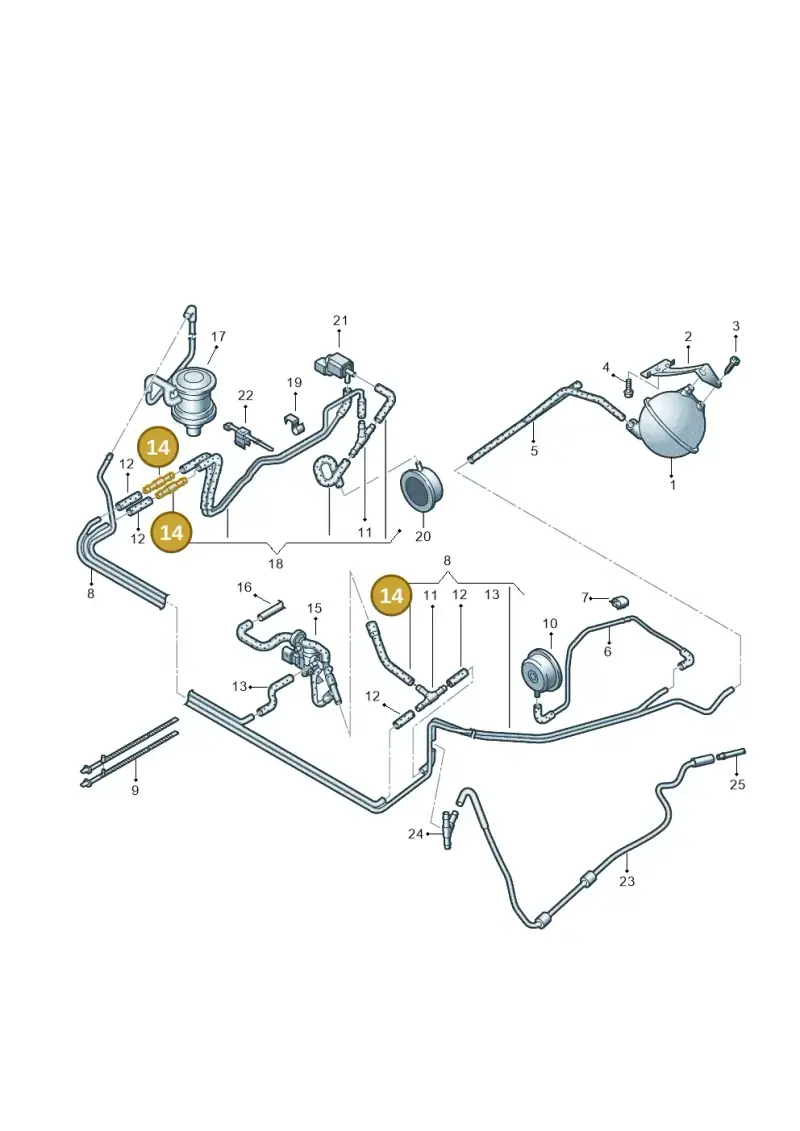 073133382 — Audi A8/S8/qu. lang    08> (2007-) diagram 291133830, position 14
