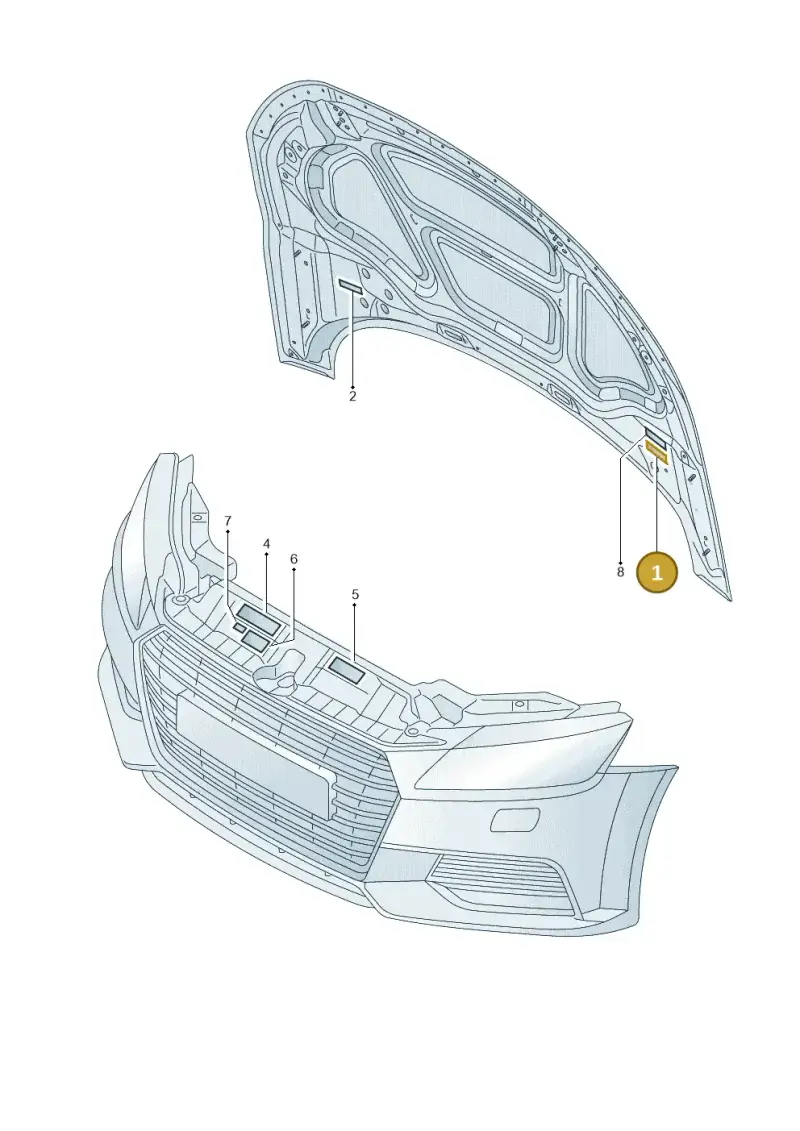 077010542B — Audi TT RS (2016-2023) diagram 850010100, position 1