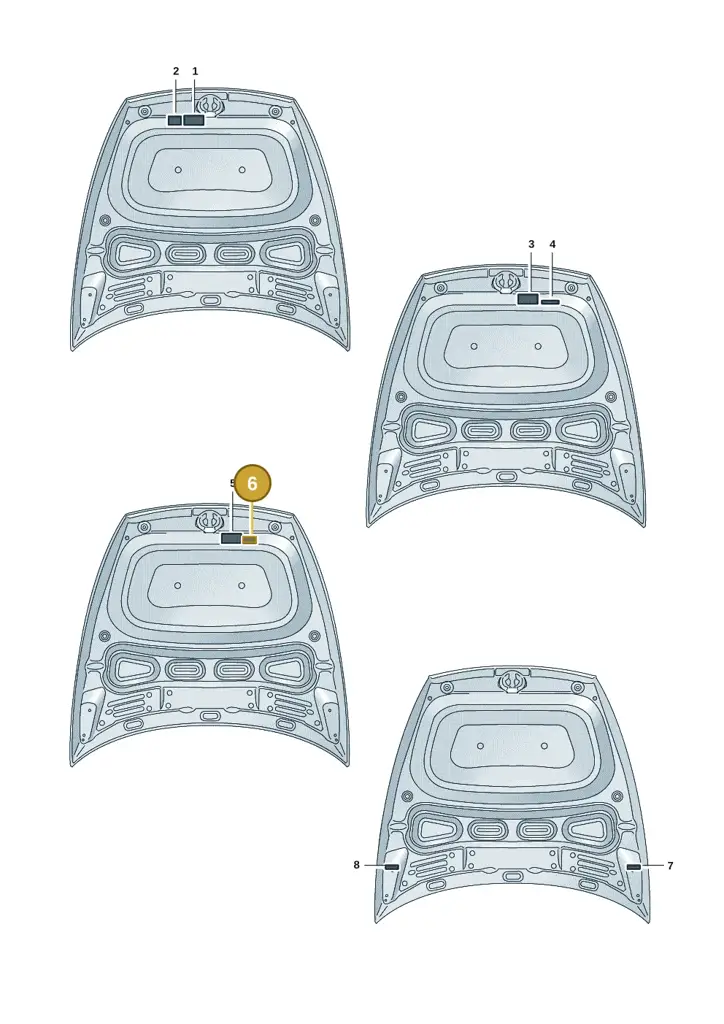 077010542B — Audi RS e-tron GT (2020-2025) diagram 4j1010010, position 6
