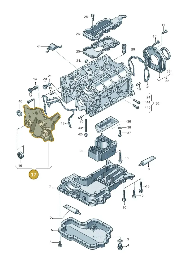 077103151H — Audi RS6 qu. (2003-2004) diagram 290103000, position 17