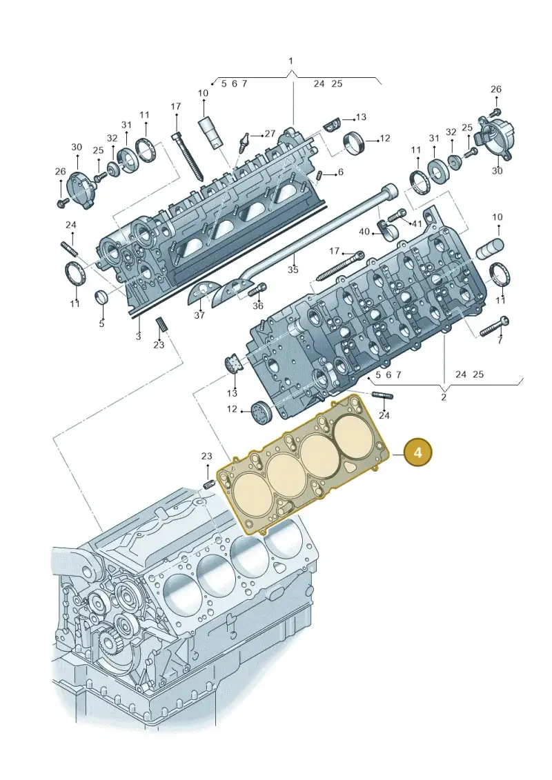 077103383BT — Audi A8/S8/qu. lang (2003-2007) diagram 255103690, position 4