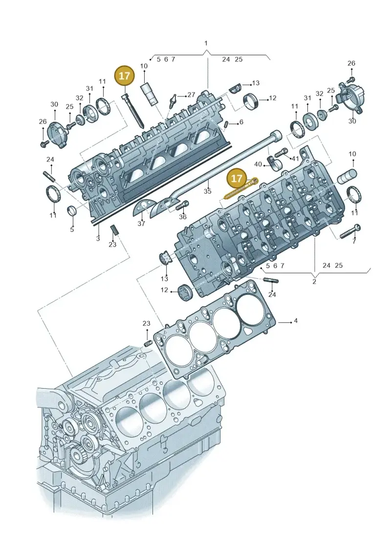 077103385D — Audi A8/S8/qu. lang (2003-2007) diagram 255103690, position 17