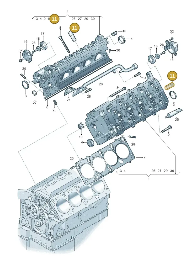 077103671C — Audi RS6 qu. (2003-2004) diagram 290103400, position 11