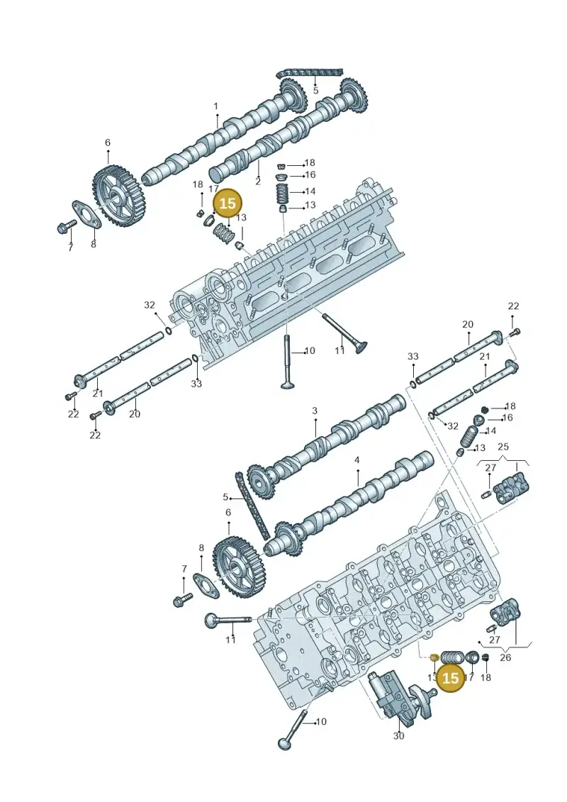 077109623C — Audi A8/S8/qu. lang (2003-2007) diagram 255109440, position 15