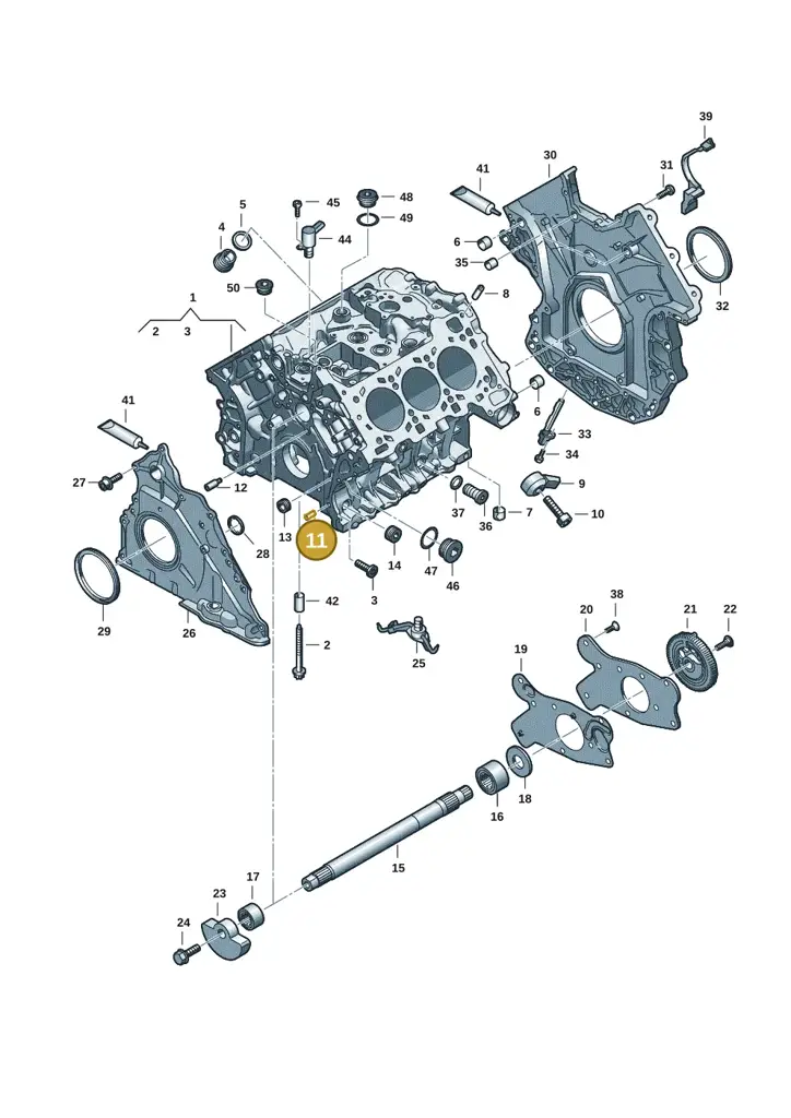 077115143B — Audi A5 Limo 2.0 (2024-) diagram 849103182, position 11