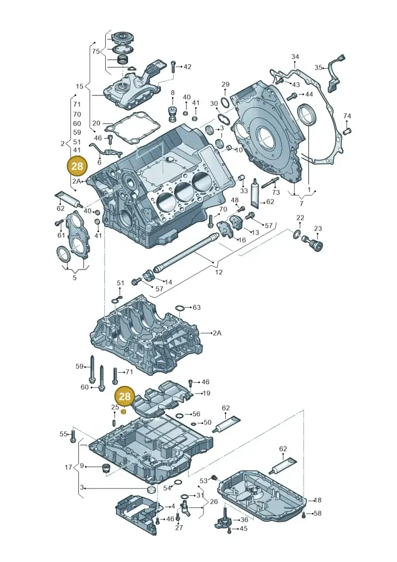 077115143D — Audi A7 Sportback (2014-2018) diagram 620103100, position 28