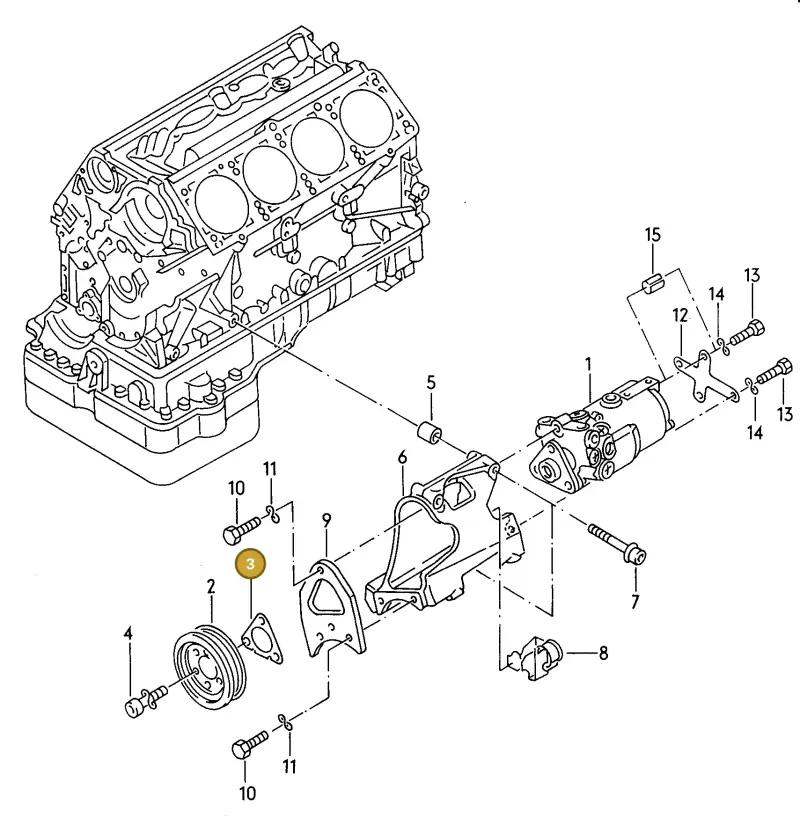 077145194A — Audi A8 (1996-1998) diagram 090021100, position 3