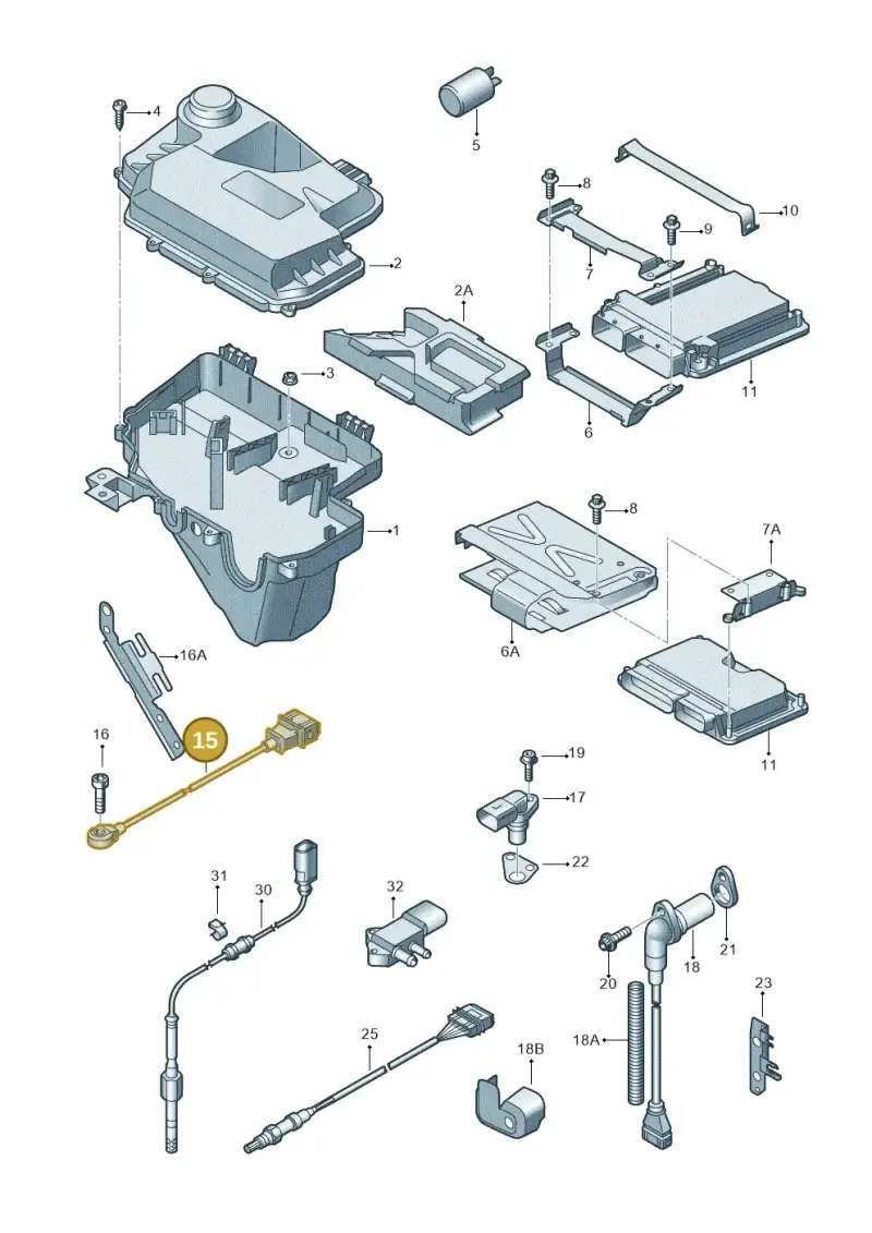 077905377G — Audi A6 2.7 TDI (2008-2011) diagram 448906000, position 15