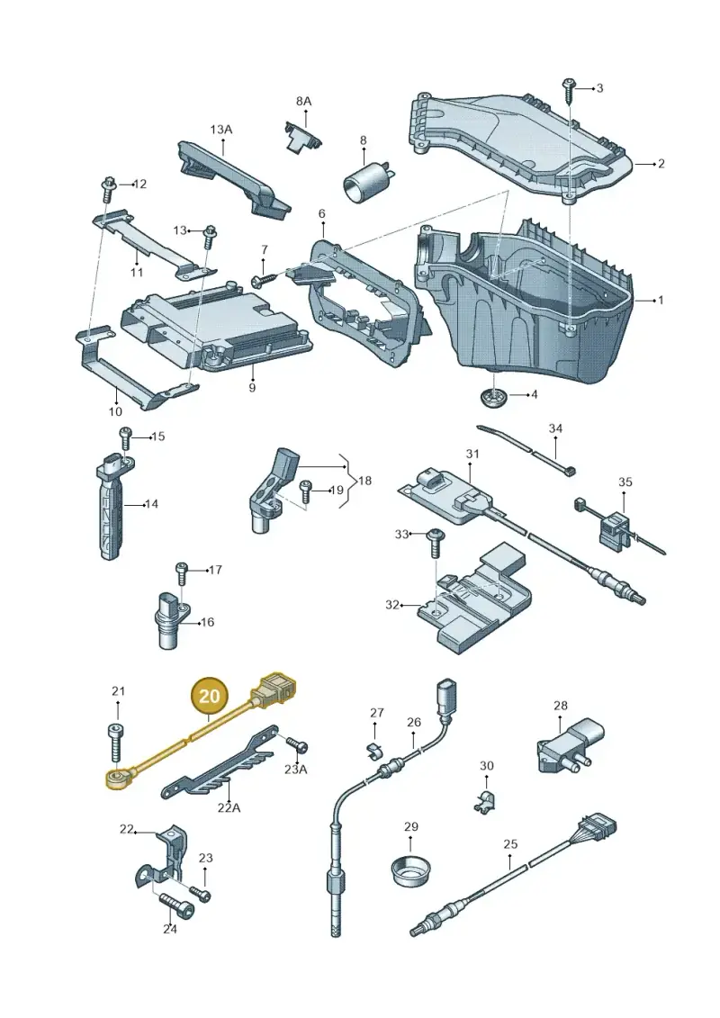 077905377G — Audi A5/S5 Coupe       08> (2007-) diagram 620906000, position 20