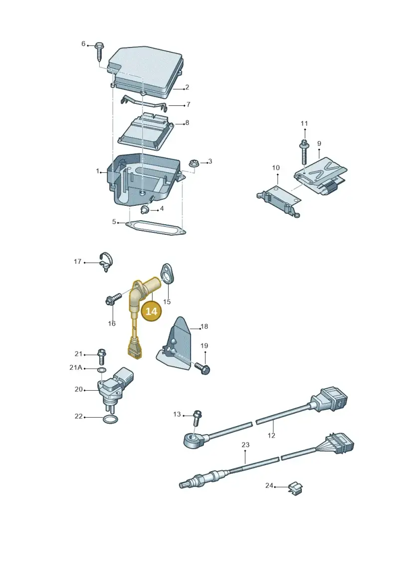 077905381F — Audi A6/Wagon/quattro (2001-2004) diagram 264906000, position 14