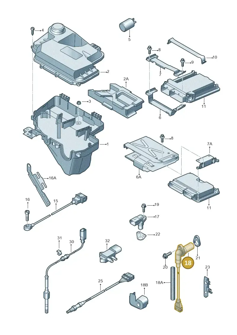 077905381F — Audi A6/S6/Avant/qu.   05> (2004-) diagram 448906000, position 18