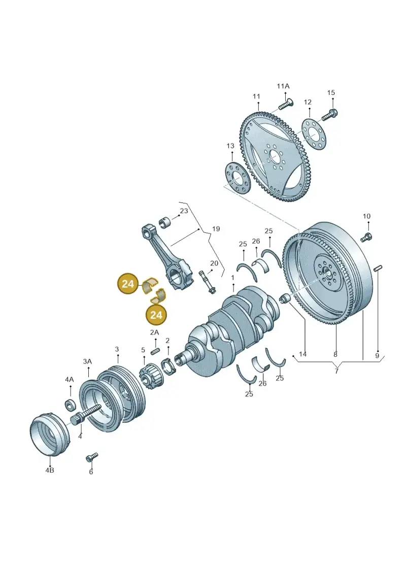 078105701NGLB — Audi A6 Allroad qu. (2000-2005) diagram 264105250, position 24