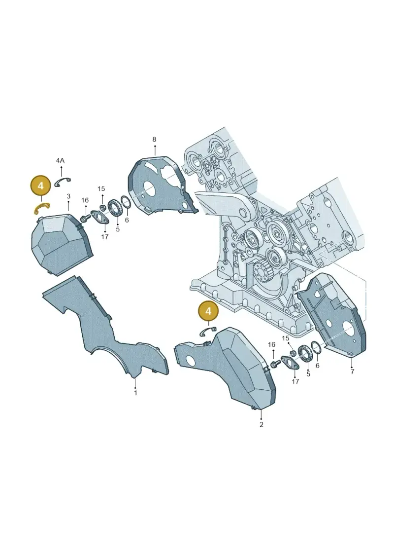 078109150A — Audi RS6 qu. (2003-2004) diagram 255109940, position 4