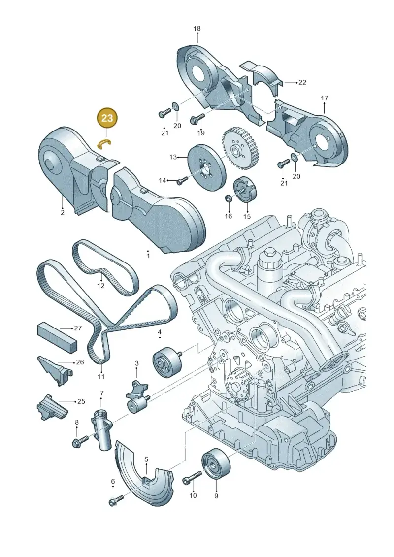 078109150A — Audi A4/S4/Av./qu.     05> (2005-) diagram 260109860, position 23