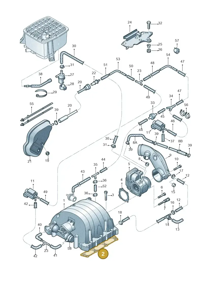 078129717P — Audi A4/S4/Av./qu.     05> (2005-) diagram 249133800, position 2