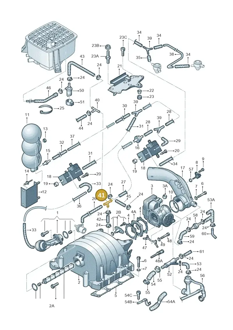 078129737A — Audi A6/Wagon/quattro (2001-2004) diagram 156133820, position 41
