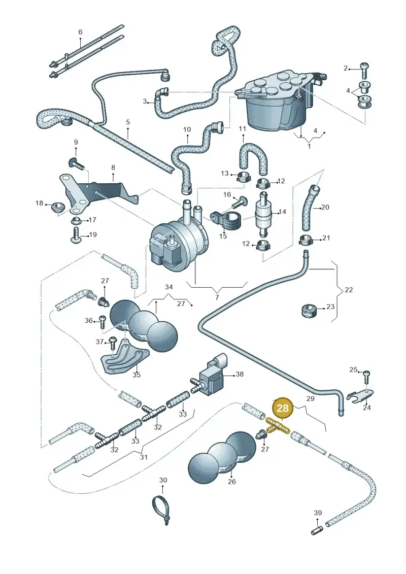 078129737A — Audi R8 qu. 5.2 (2012-2015) diagram 618201600, position 28