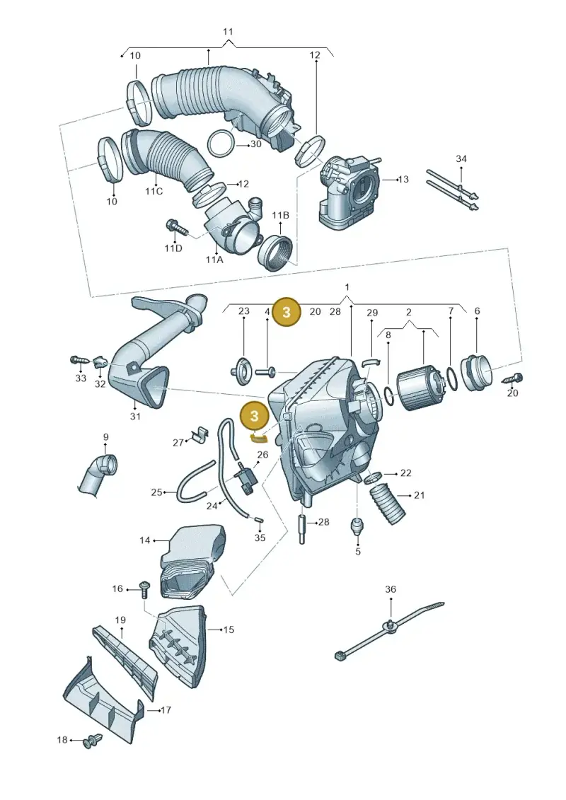 078129797 — Audi A6 QU.ALLROAD     07> (2006-) diagram 448133400, position 3