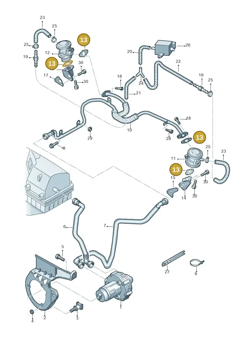 078131120K — Audi A4/S4/Av./qu.     05> (2005-) diagram 249131200, position 13