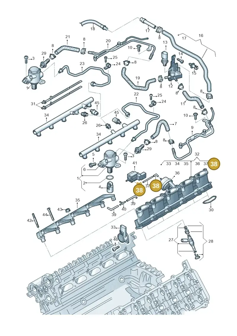 078131179 — Audi RS6 Avant qu.5.0 (2007-2010) diagram 641133400, position 38