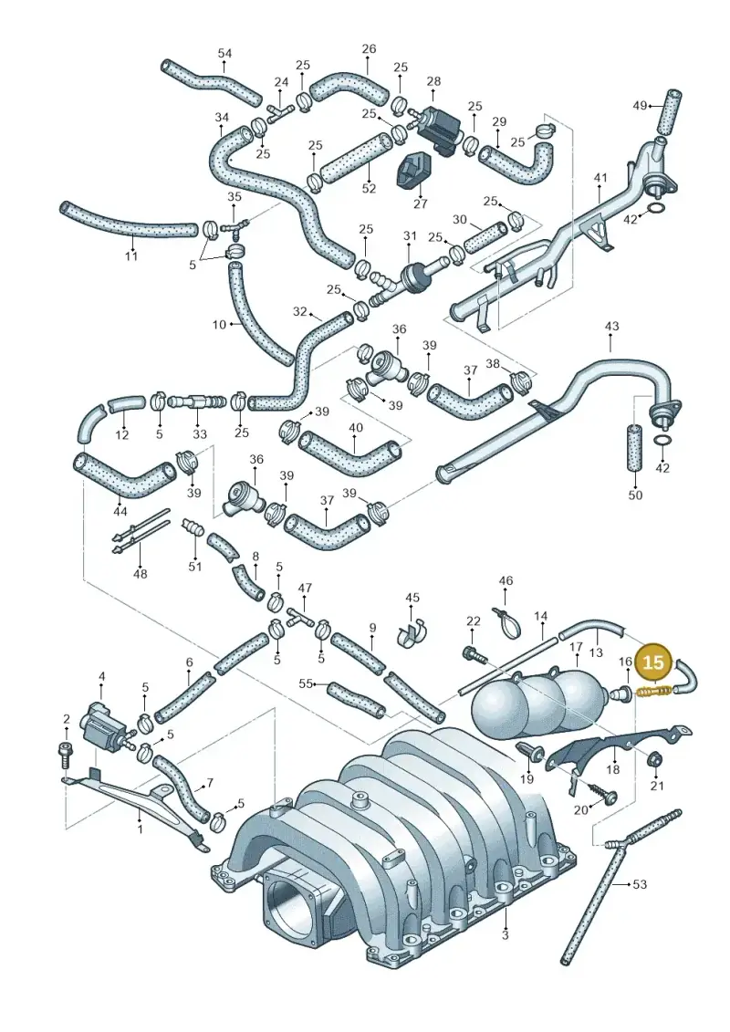 078133382J — Audi RS6 qu. (2003-2004) diagram 290133400, position 15
