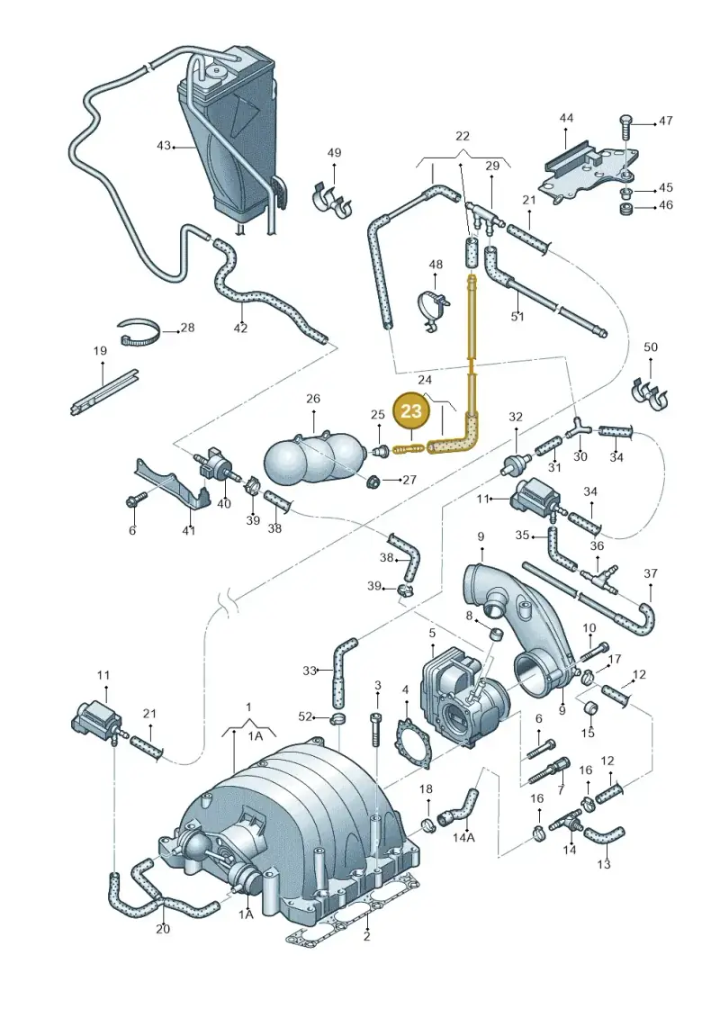 078133382J — Audi A6/S6/Avant/qu.   05> (2004-) diagram 448133630, position 23