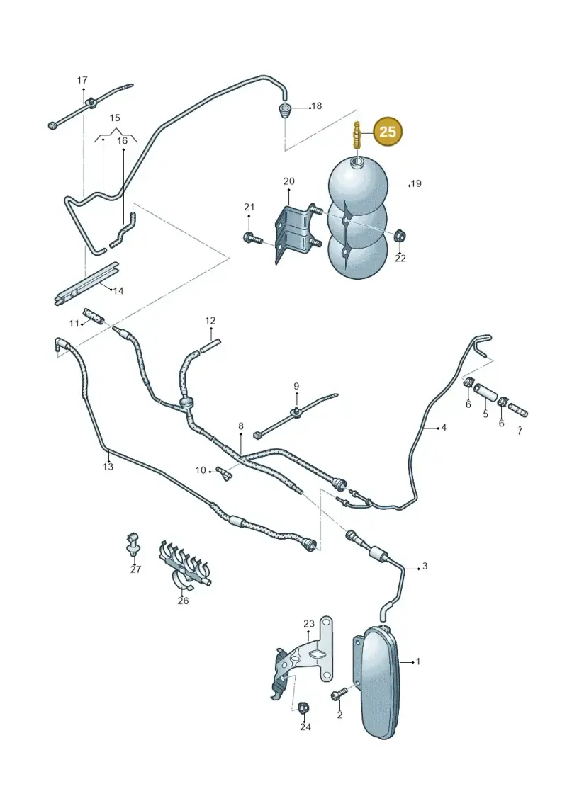 078133382J — Audi A6 2.7 TDI (2008-2011) diagram 448133870, position 25