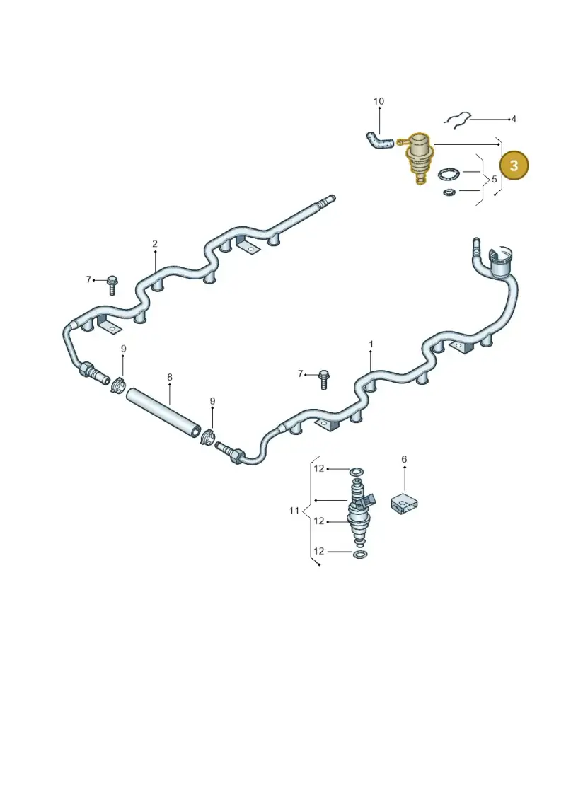 078133534C — Audi A8/S8/qu. lang    08> (2007-) diagram 257133960, position 3