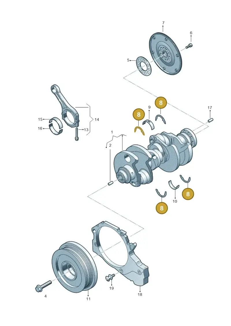 078198421 — Audi Q8 Quattro 3,0 (2018-) diagram 429105560, position 8