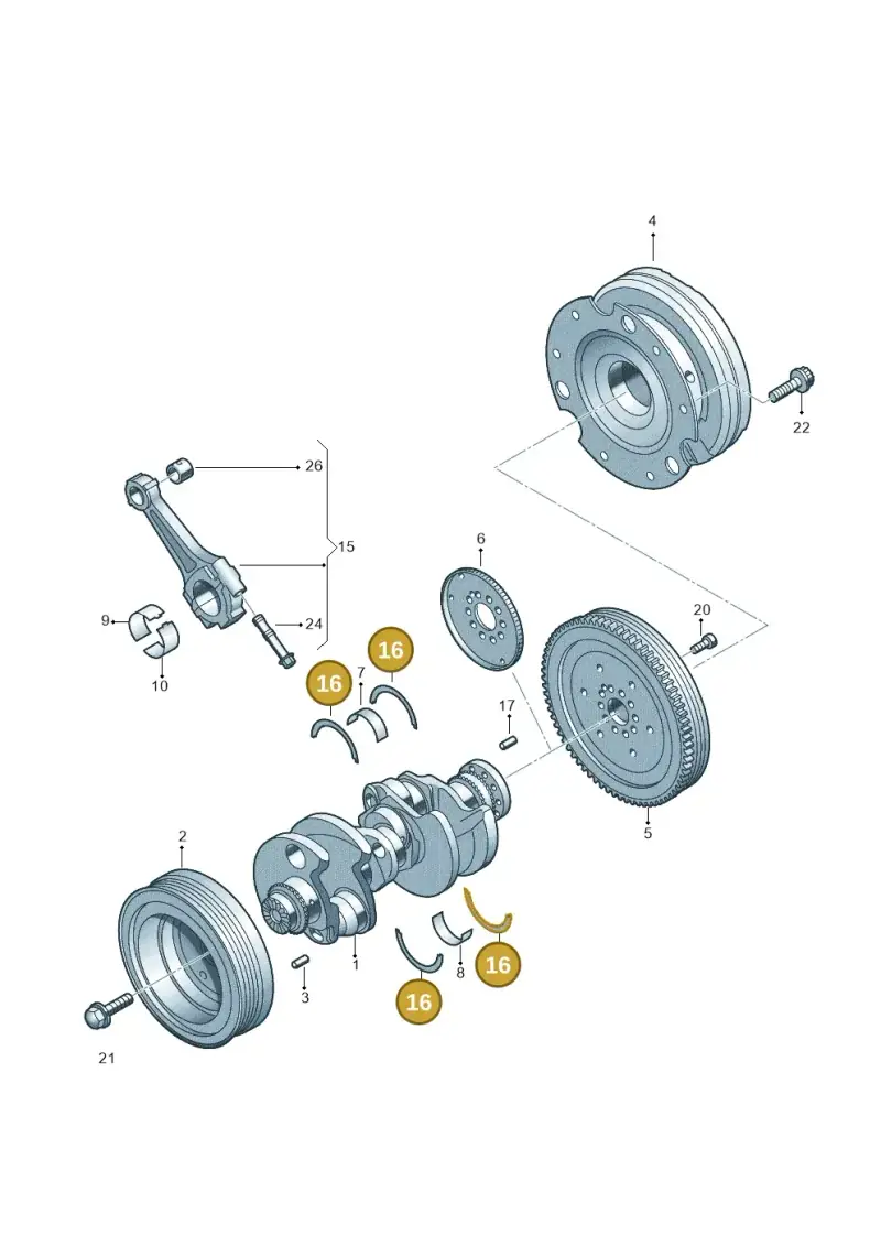 078198421 — Audi A5 Cabrio 2.0 (2016-2018) diagram 788105570, position 16