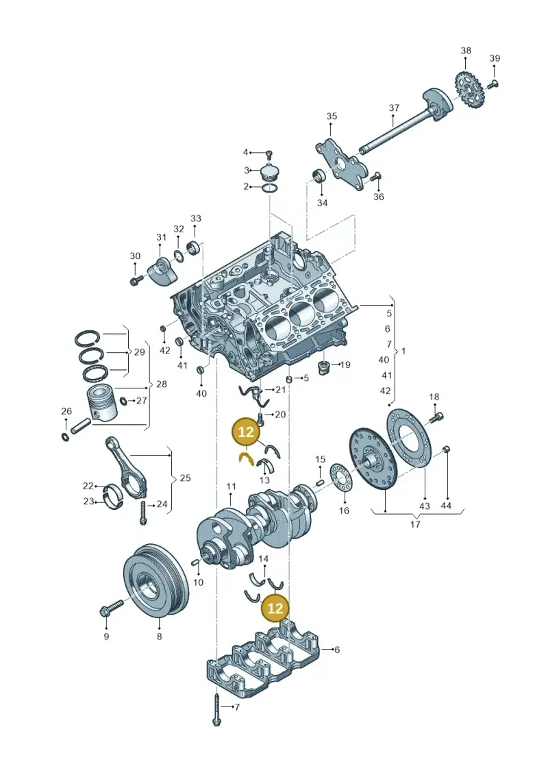 078198421 — Audi Q8 Quattro 3,0 (2018-) diagram 896103550, position 12