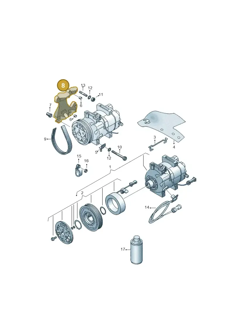 078260835F — Audi A6/Wagon/quattro (2001-2004) diagram 114260250, position 8