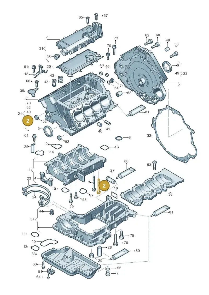 079103039A — Audi A4/S4 Cabrio./qu. 07> (2006-) diagram 247103400, position 2