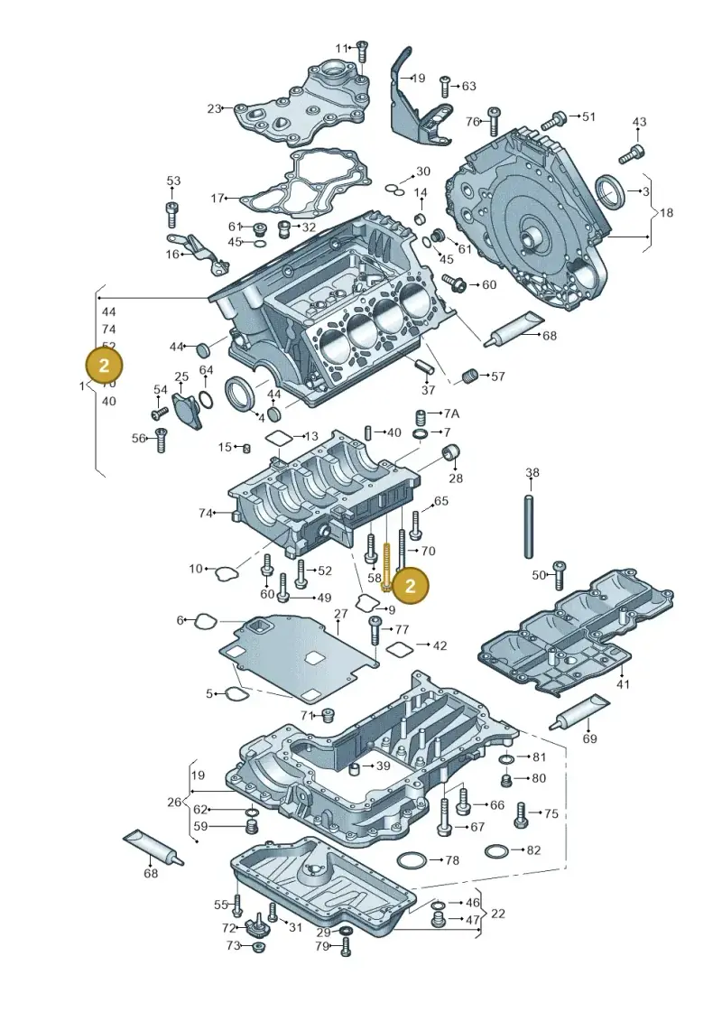 079103039A — Audi R8 qu. 5.2 (2012-2015) diagram 618103000, position 2