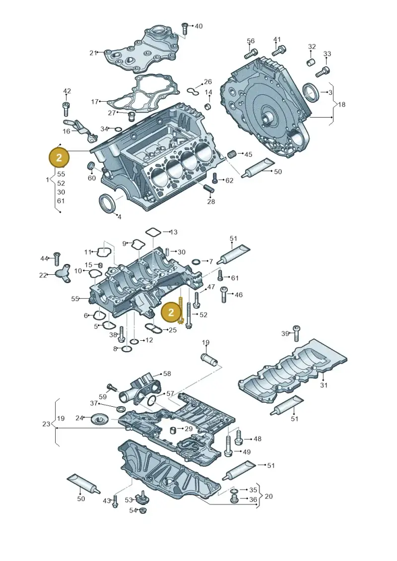 079103039A — Audi RS4 Av. qu. 4.2 (2012-2015) diagram 695103000, position 2